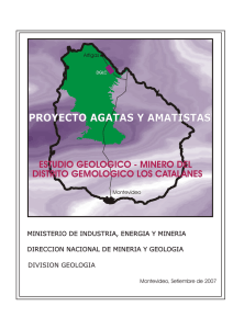 Fase I - Cartografía geológica y relevamiento minero en el distrito gemologico Los Catalanes