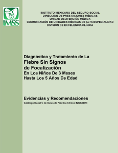 PROTOCOLO FIEBRE SIN FOCO 3M A 5A IMSS