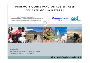 Turismo y Conservación Sustentable del Patrimonio Natural