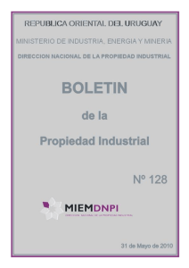 Boletin de la propiedad industrial N° 128