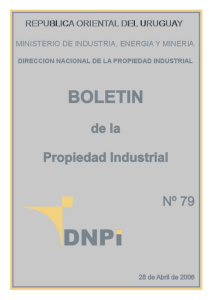 Boletin de la propiedad industrial N° 79