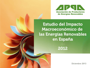 impacto macro-económico de las energías renovables en España