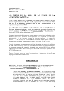 Petici n de nulidad del Auto de 26/02/2009 de la Sala Penal de la Audiencia Nacional