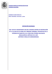 Caso Pinochet- Exposici n razonada del Juzgado Central de Instrucci n n 5 de la Audiencia Nacional al Tribunal Supremo de Espa a 26-05-2015