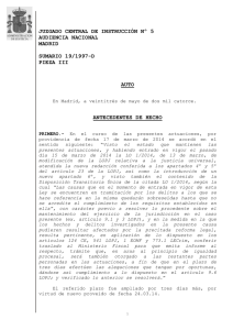 Caso Pinochet- Justicia espa ola pide a la de Chile informar sobre el juicio a asesinos de D. Carmelo Soria /Auto de 23-05-2014