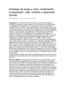 Ensilajes de sorgo y maiz, rendimiento, composicion, valor nutritivo y respuesta animal.pdf