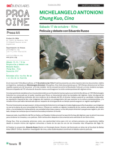 MICHELANGELO ANTONIONI Chung Kuo, Cina Press kit