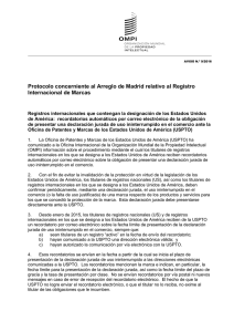 Protocolo concerniente al Arreglo de Madrid relativo al Registro