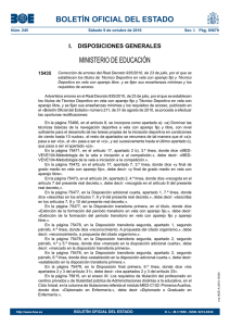 BOLETÍN OFICIAL DEL ESTADO MINISTERIO DE EDUCACIÓN I.  DISPOSICIONES GENERALES 15435