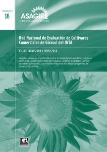 18 Red Nacional de Evaluación de Cultivares Comerciales de Girasol del INTA