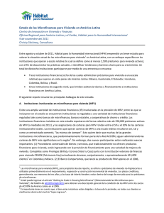 Eliminación de obstáculos al financiamiento de vivienda: nuevos hallazgos en América Latina (.pdf)