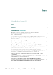 Índice  Editorial Volumen 25, número 1 (marzo), 2014