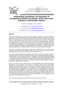 Sustainable production: An Approach of industry in Hermosillo, Mexico