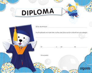 Diploma "Pompas de jab n" 4 a os