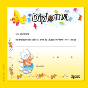 Diploma "Papelillos", 3 a os