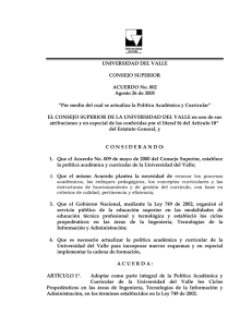 Acuerdo 002 del 26 de Agosto de 2005.