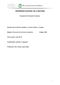 (COD. 0856) ESTRUCTURA ECONOMICA ARGENTINA