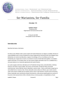 Ser Marianista, Ser Familia Circular  #1 Introducción