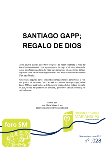 SANTIAGO GAPP; REGALO DE DIOS