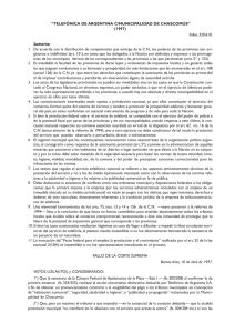 “TELEFÓNICA DE ARGENTINA C/MUNICIPALIDAD DE CHASCOMÚS” (1997)