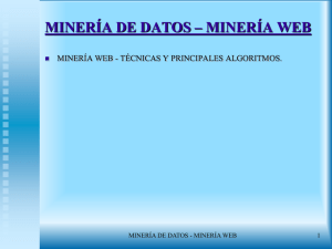 Minería de Datos - Minería Web
