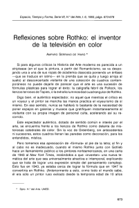 Reflexiones sobre Rothko: el inventor de la televisión en color