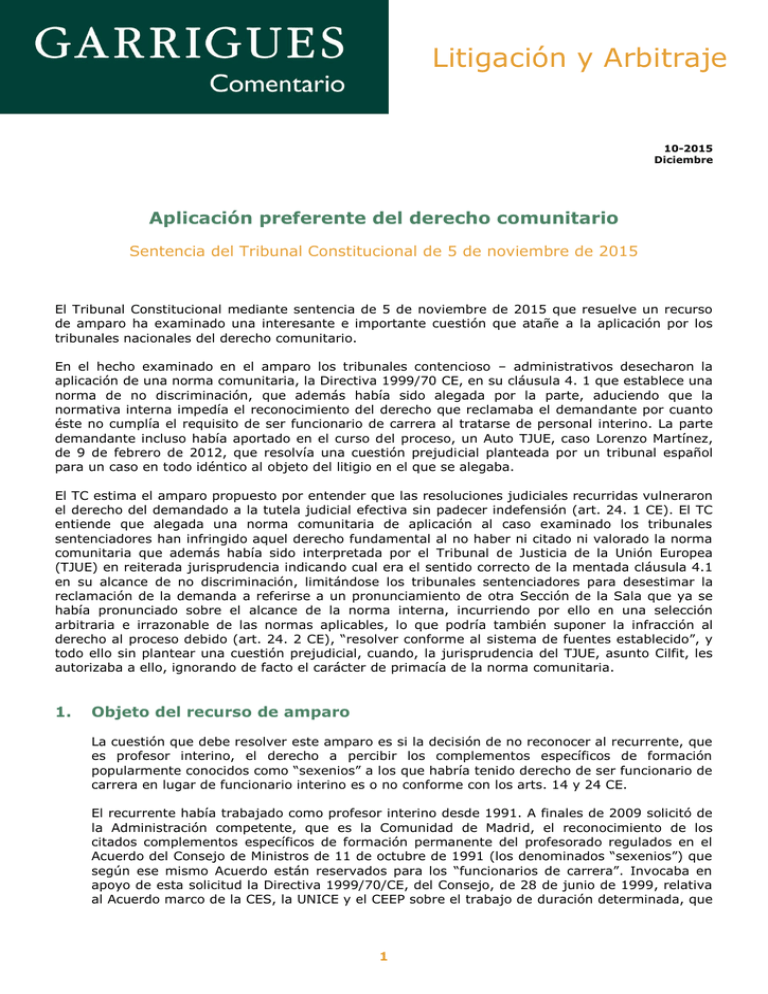 Comentario Litigacion Pdf