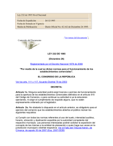 Descargar el archivo Ley 232 de 1995 Tipo de archivo: pdf Tamaño: