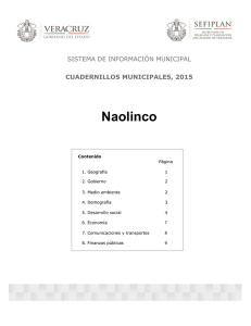 Naolinco SISTEMA DE INFORMACIÓN MUNICIPAL CUADERNILLOS MUNICIPALES, 2015