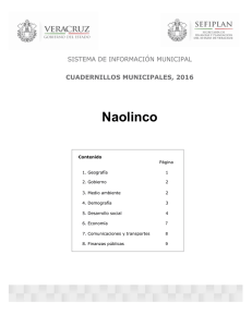 Naolinco SISTEMA DE INFORMACIÓN MUNICIPAL CUADERNILLOS MUNICIPALES, 2016