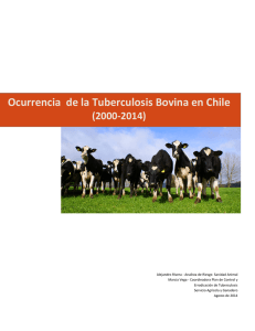 Ocurrencia de la TB en Chile