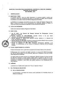 Concurso para concesión del cafetín de la Sede del Gobierno Regional de San Martín (Bases) (2015-05-20)