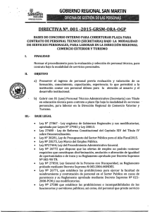 GOBIERNO REGIONAL SAN  MARTIN DIRECTIVA Nº. 001 -2015-GRSM-ORA-OGP 1n