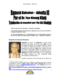 Enseñanzas de Ramesh Balsekar