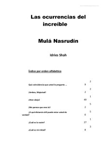 Las ocurrencias del increible Mula Nasrudin