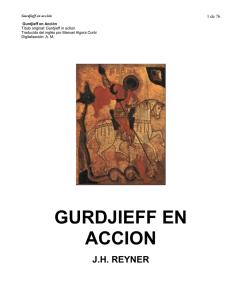 Gurdjieff en acción (Reyner)
