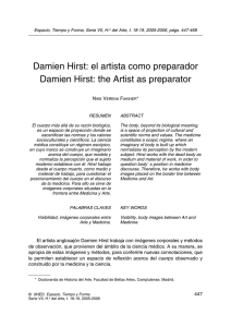 Damien Hirst: el artista como preparador N V