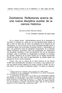 Zoohistoria: Reflexiones acerca de una nueva disciplina auxiliar de la ciencia histórica