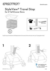 StyleView® Travel Stop for 2 Tall Drawer Rows 1x