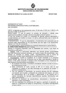 INSTITUTO NACIONAL DE COLONIZACIÓN - nº 23 - EXPEDIENTE Nº 70.637.