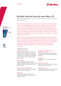 Descargar ficha t cnica McAfee Internet Security for Mac