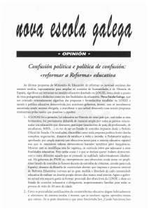 Â· CONFUSIÃN POLÃTICA E POLÃTICA DA CONFUSIÃN: "REFORMAR A REFORMA" EDUCATIVA - Novembro 1997