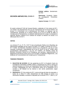 DECISIÓN AMPARO ROL C1415-11