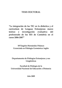 TESIS DOCTORAL  currículum  de  Lenguas  Extranjeras:  marco