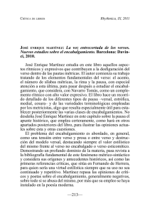 José Enrique Martínez estudia en este libro aquellos aspec- J