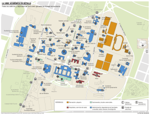 Mapa de todo el Campus de la Universidad Nacional de Córdoba