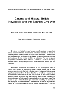 Cinema and History. British Newsreeis and the Spanish Civil War