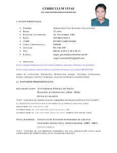 CURRICULUM VITAE  I . D A T O S