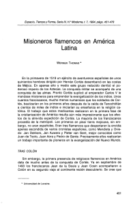Misioneros flamencos en América Latina