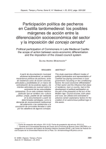 Participación política de pecheros en Castilla tardomedieval: los posibles
